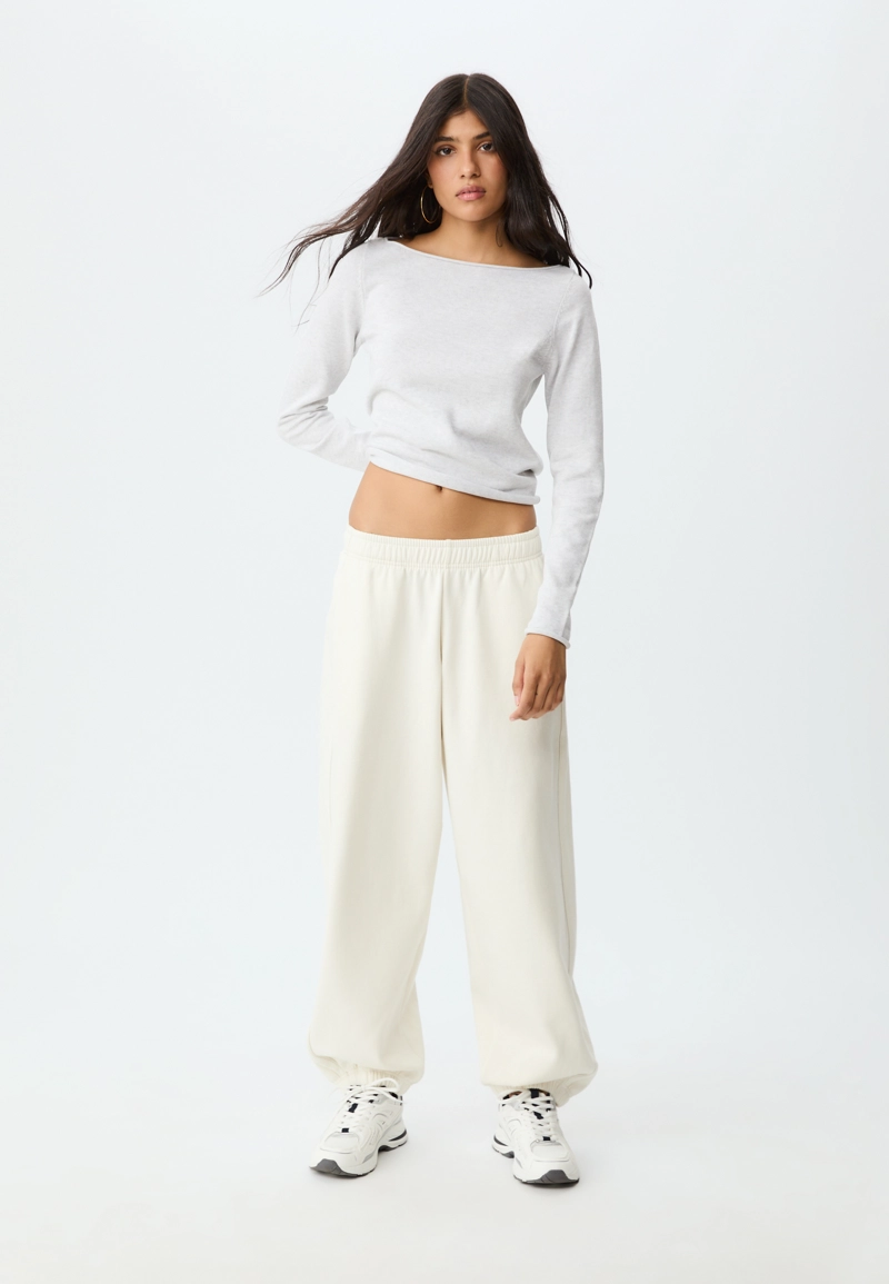 Брюки-джоггеры с кантом