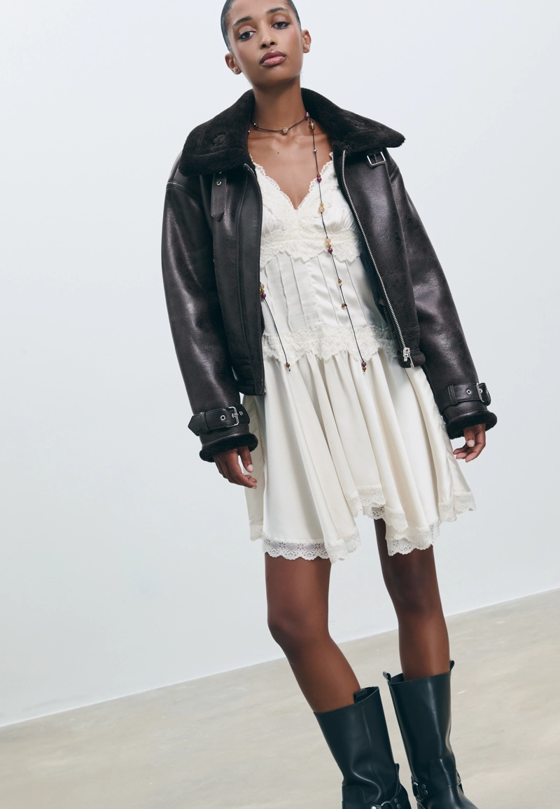 Укороченная двусторонняя куртка