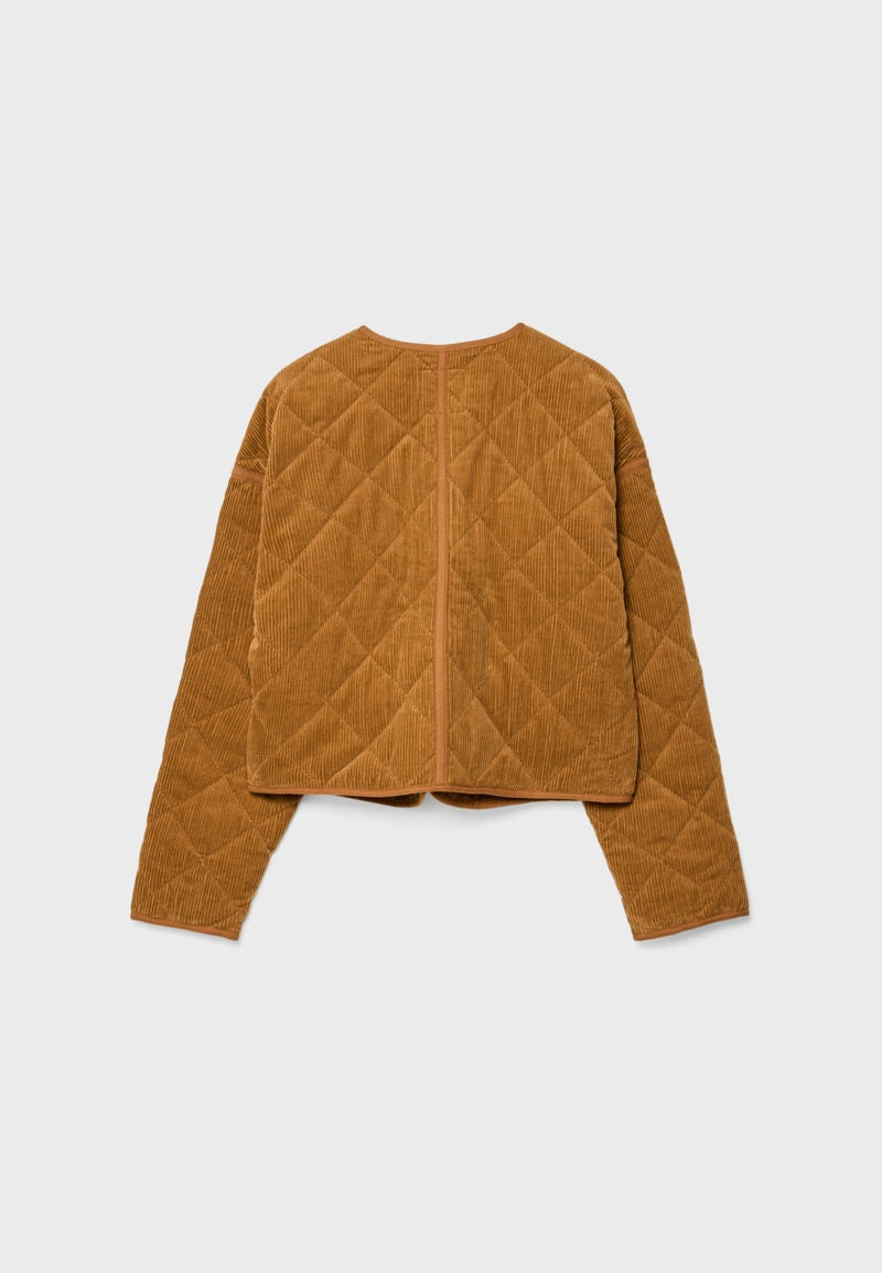 Стеганая вельветовая куртка