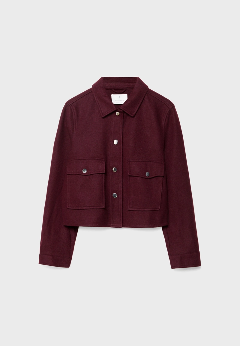 Укороченная куртка из мягкой ткани