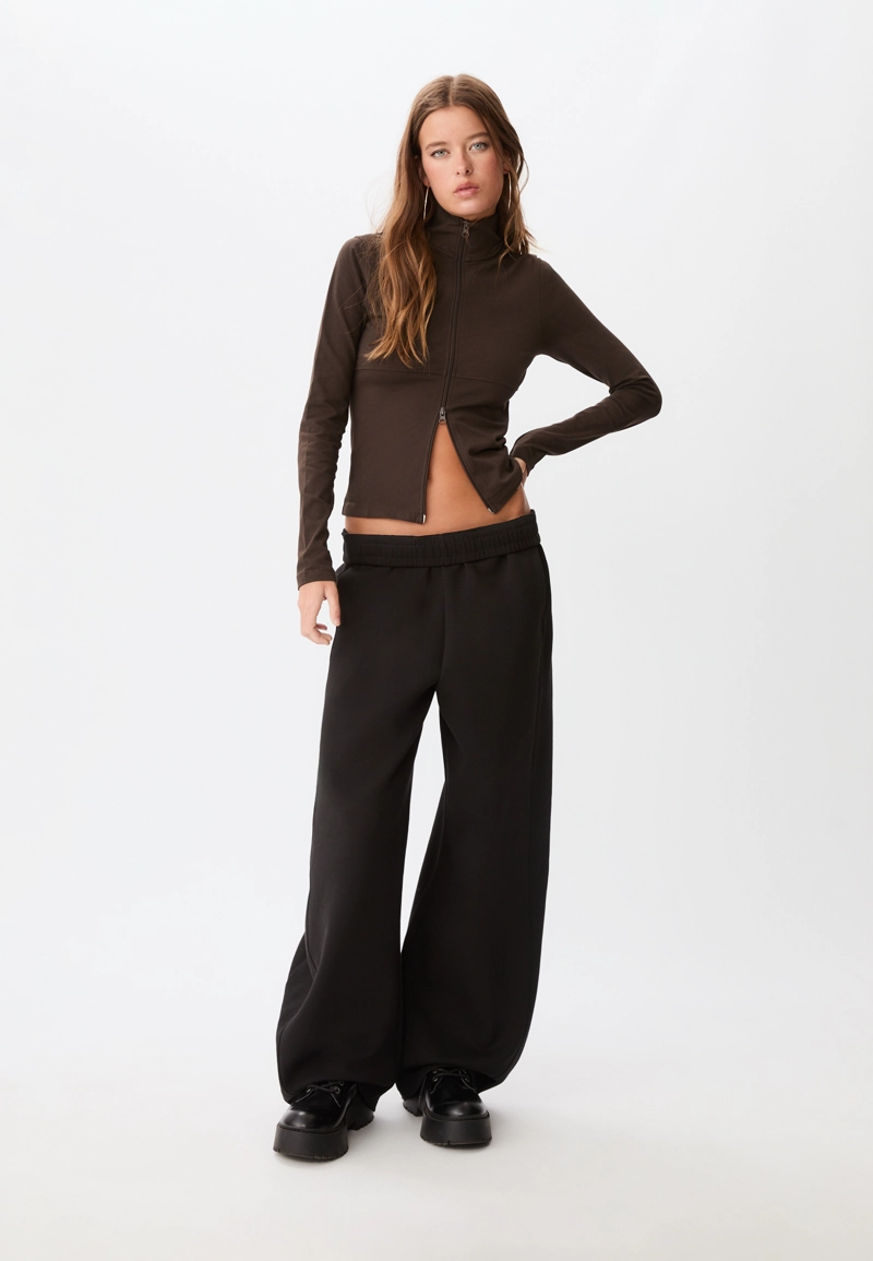 Футболка на двойной молнии