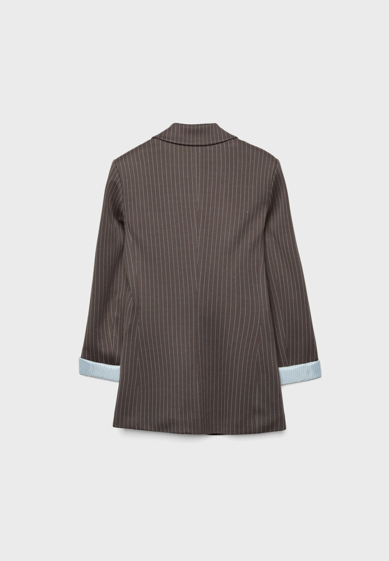 Базовый пиджак в полоску
