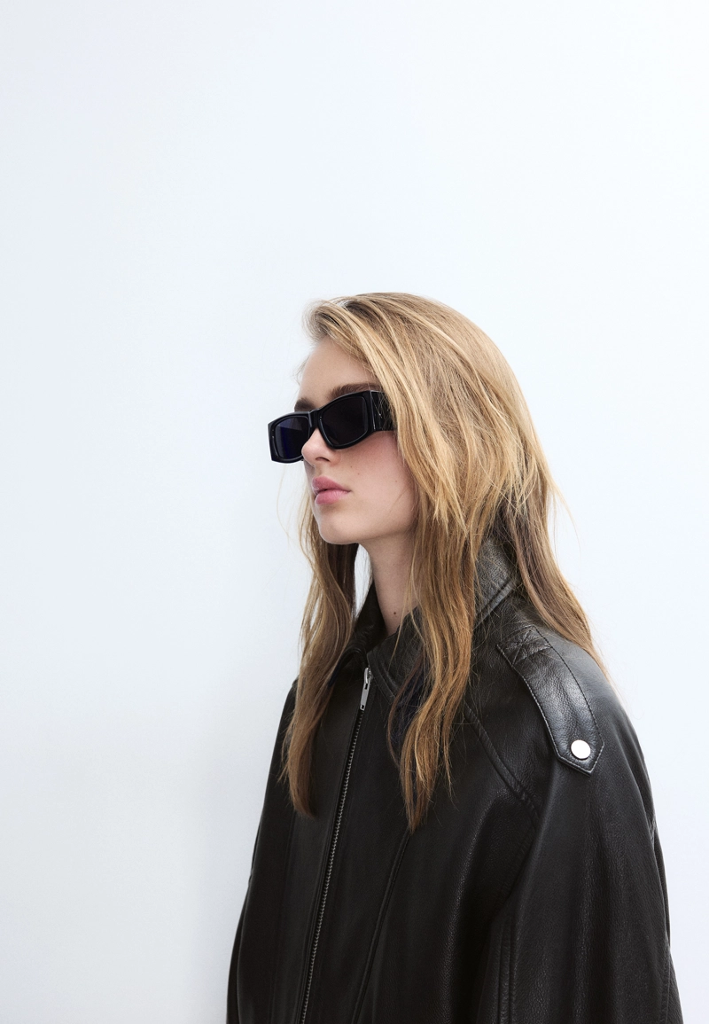 Куртка оверсайз из кожи