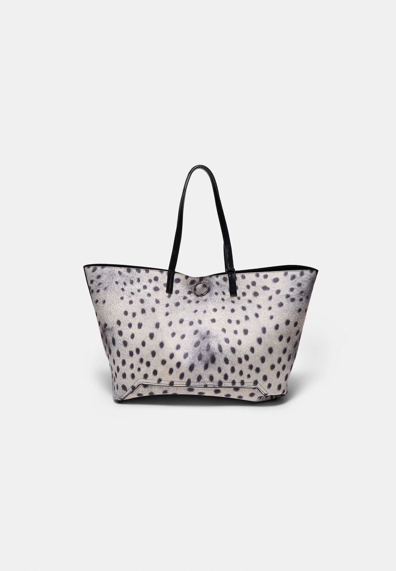 Двусторонняя сумка-шопер с принтом «Зебра»