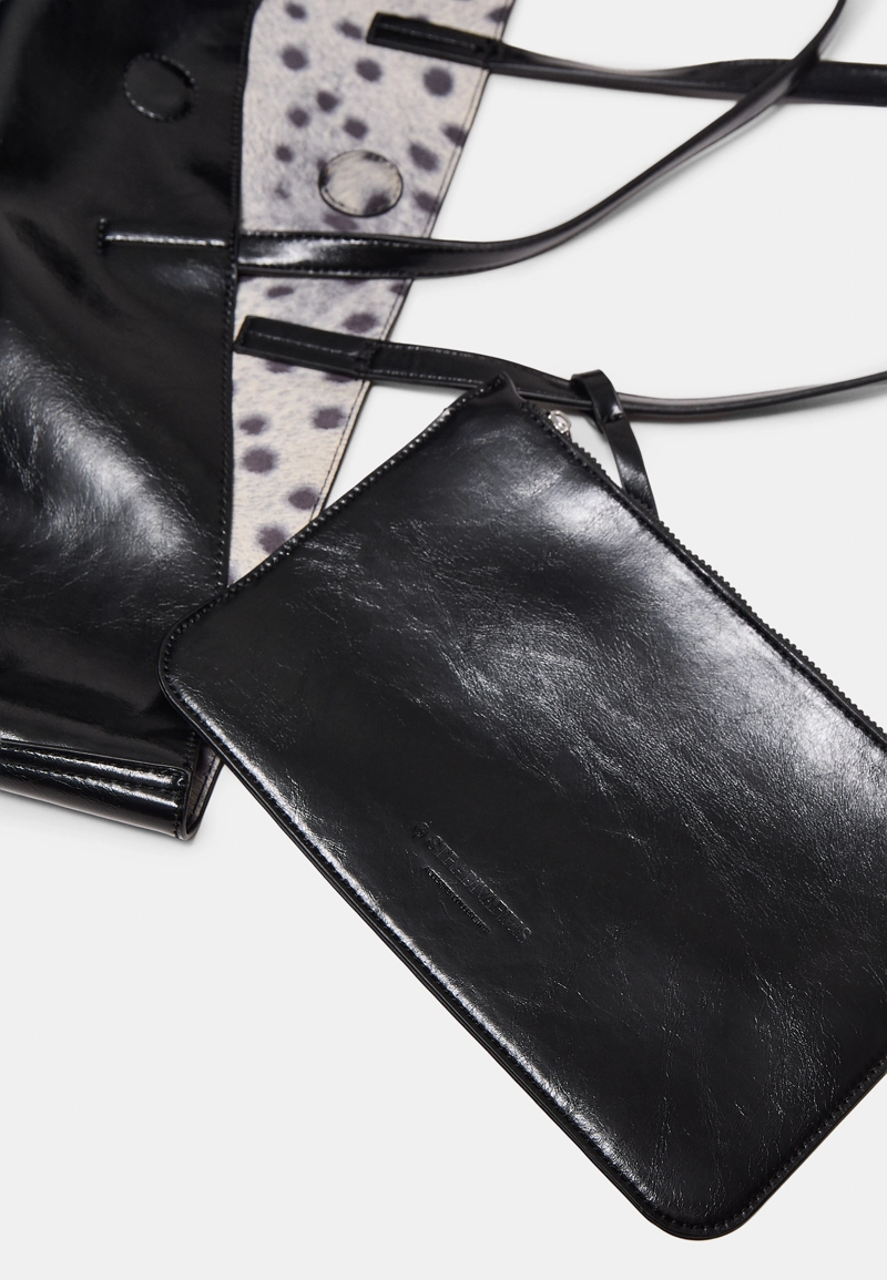 Двусторонняя сумка-шопер с принтом «Зебра»