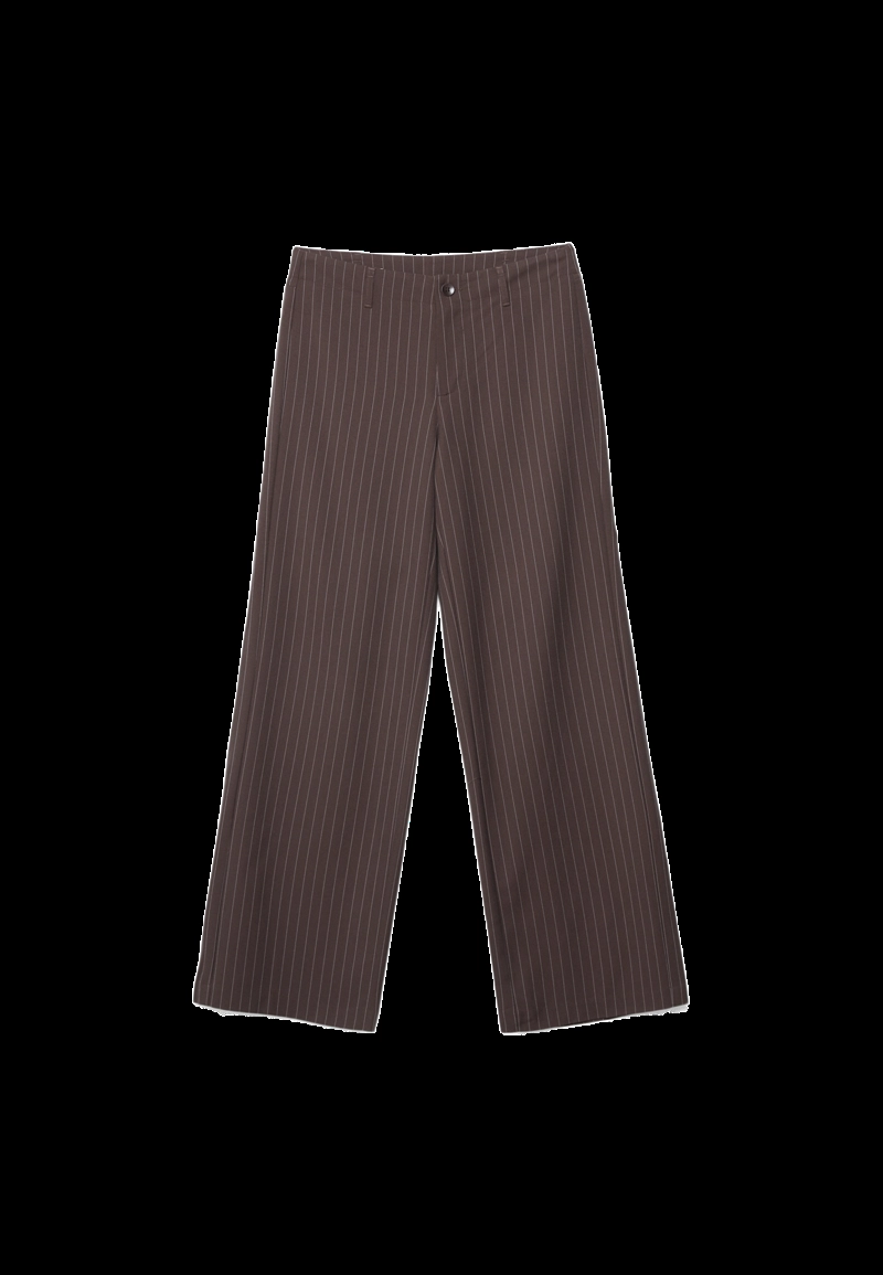 Классические зауженные брюки в полоску