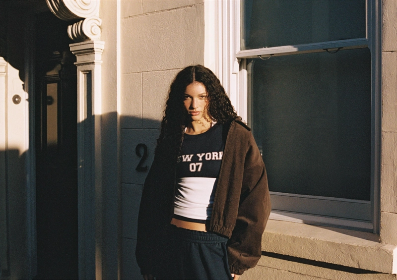 Стеганая вельветовая куртка