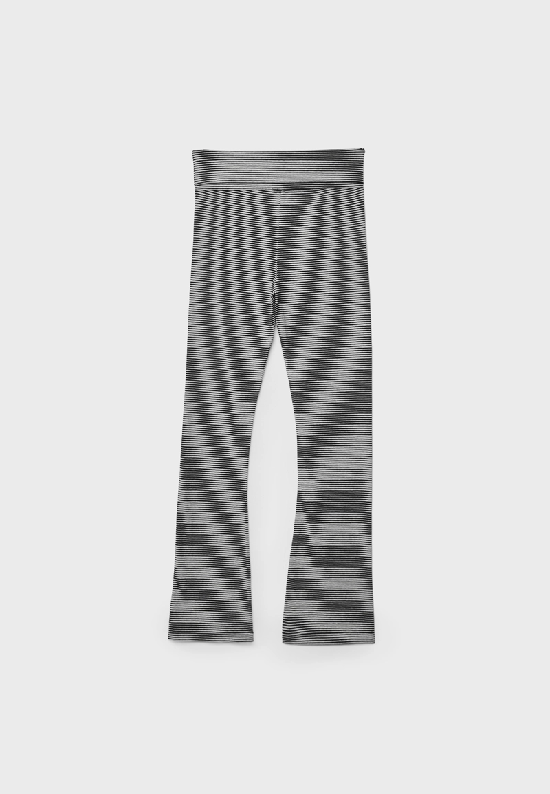 Легинсы клеш в полоску