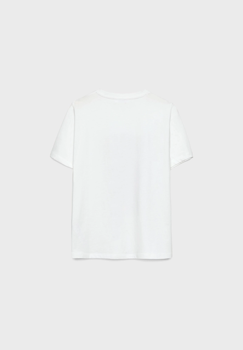 Футболка с попкорном и блестящая отделка