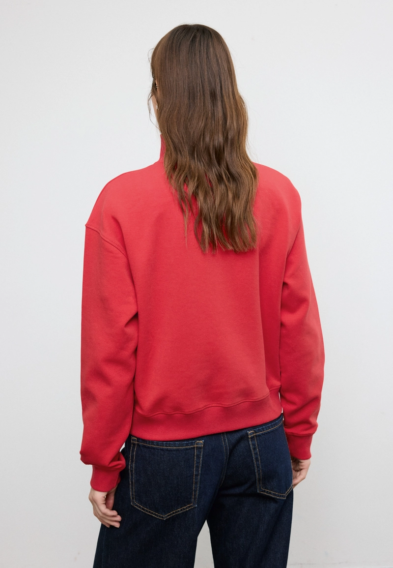 Толстовка с воротником-стойкой на молнии