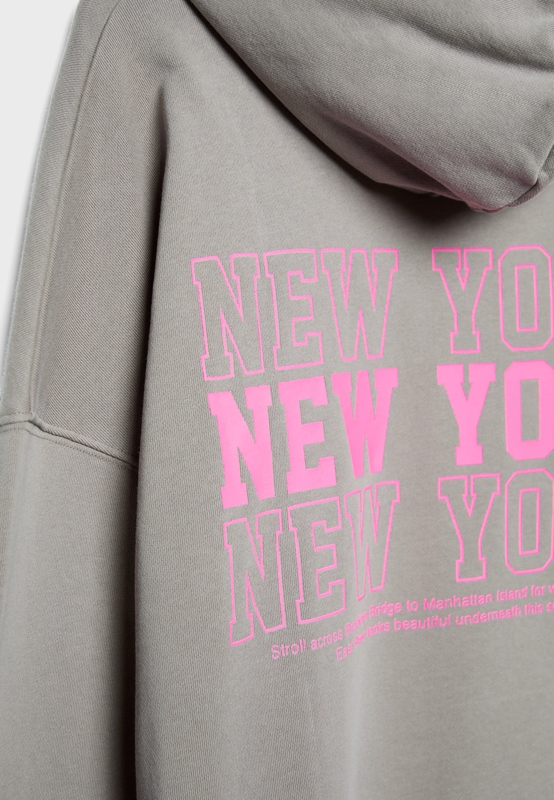 Толстовка с капюшоном с эффектом выцветания