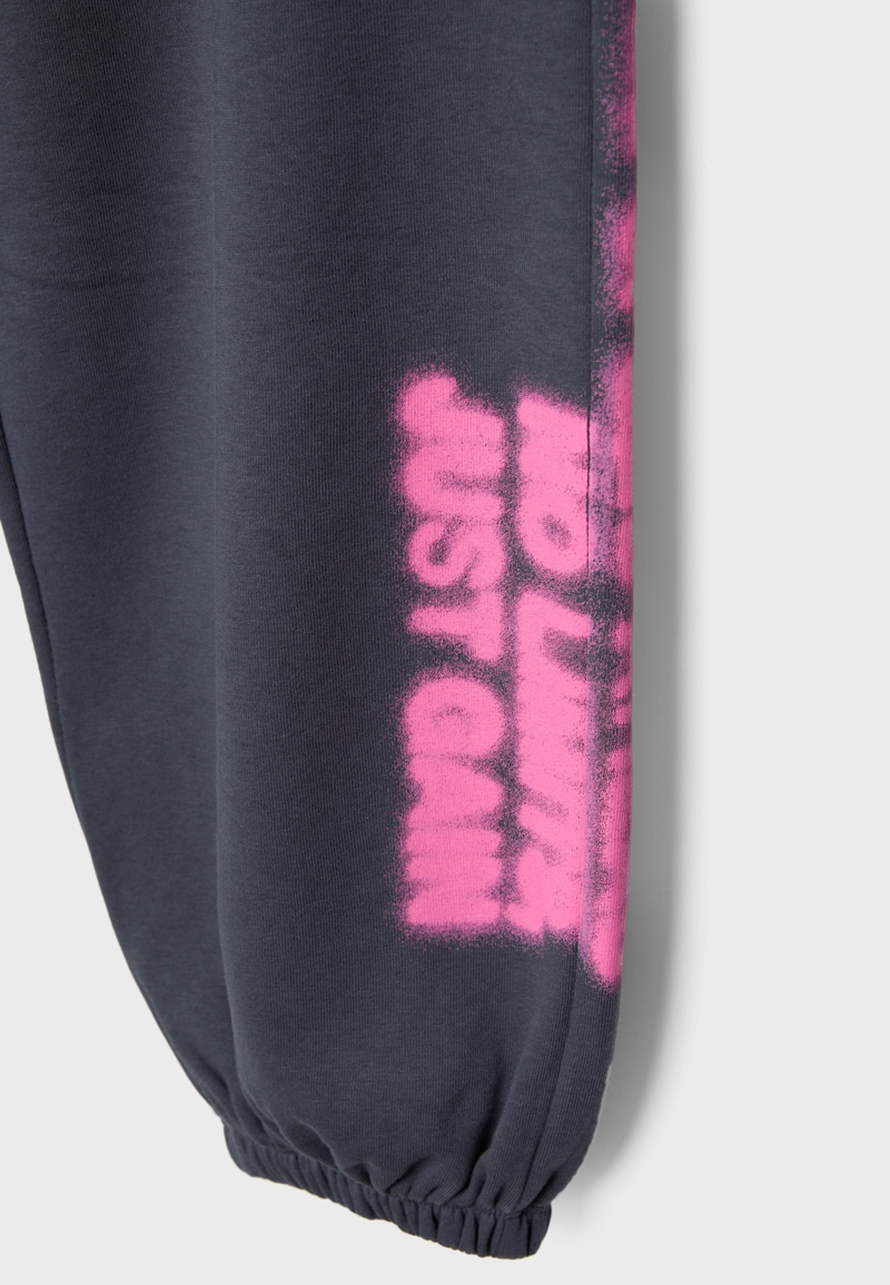 Широкие брюки-джоггеры с принтом