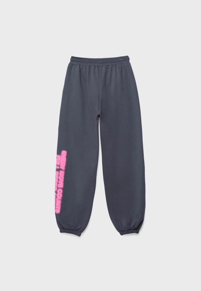 Широкие брюки-джоггеры с принтом