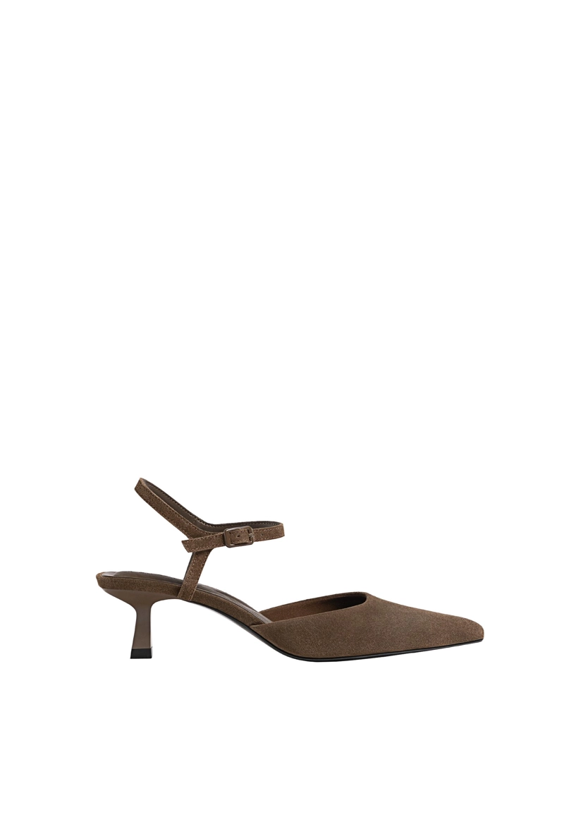 Замшевые туфли kitten heel