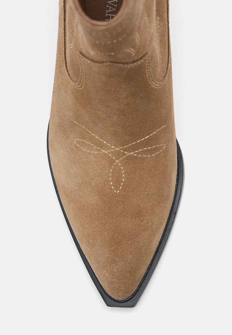 Ковбойские ботинки из кожи