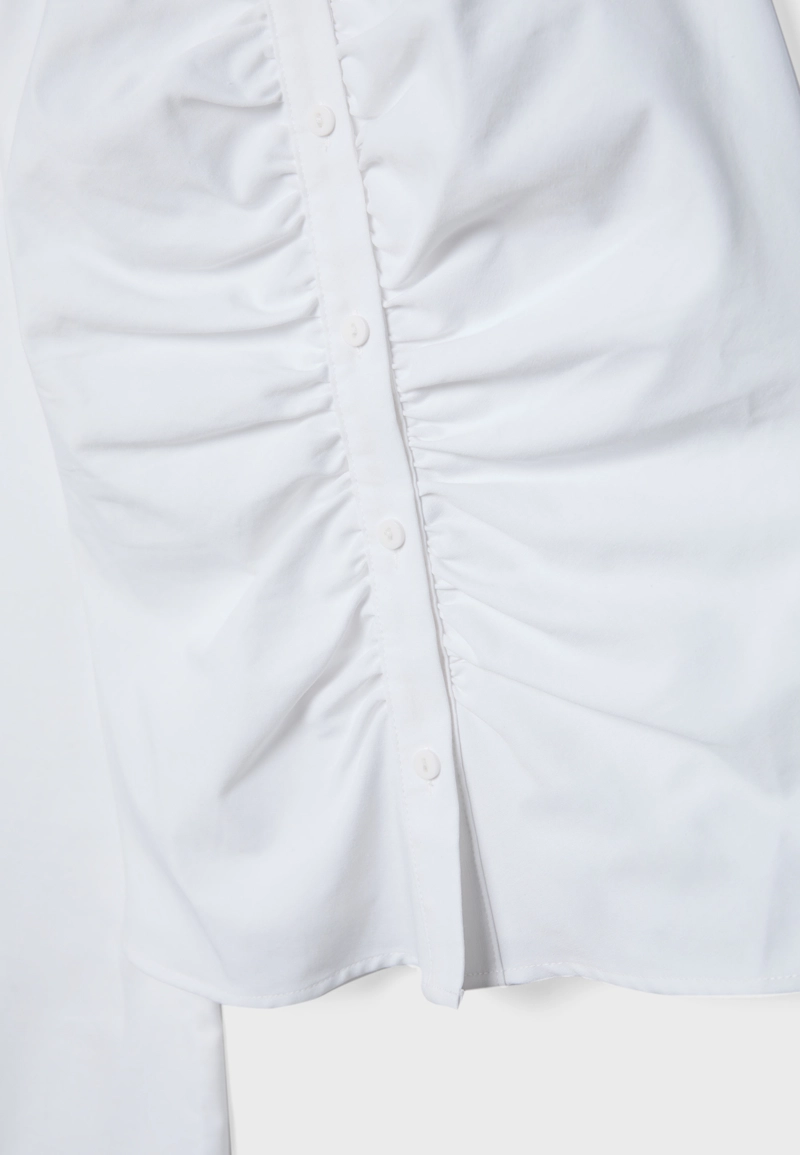 Рубашка из бенгалина со сборками