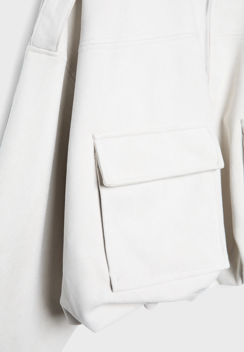 Куртка-баллон из искусственной замши