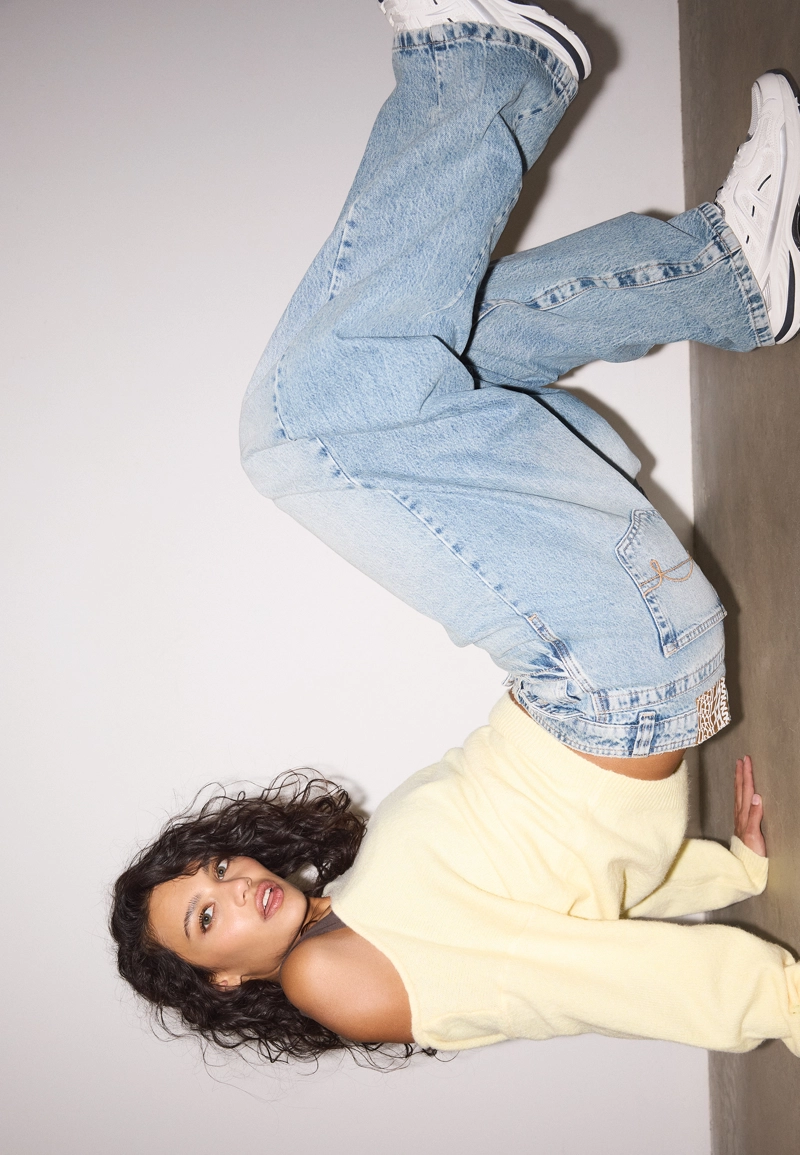 Джинсы barrel с низкой посадкой