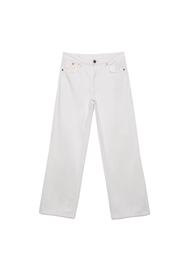 Джинсы D91 из твила с низкой посадкой и широкими штанинами