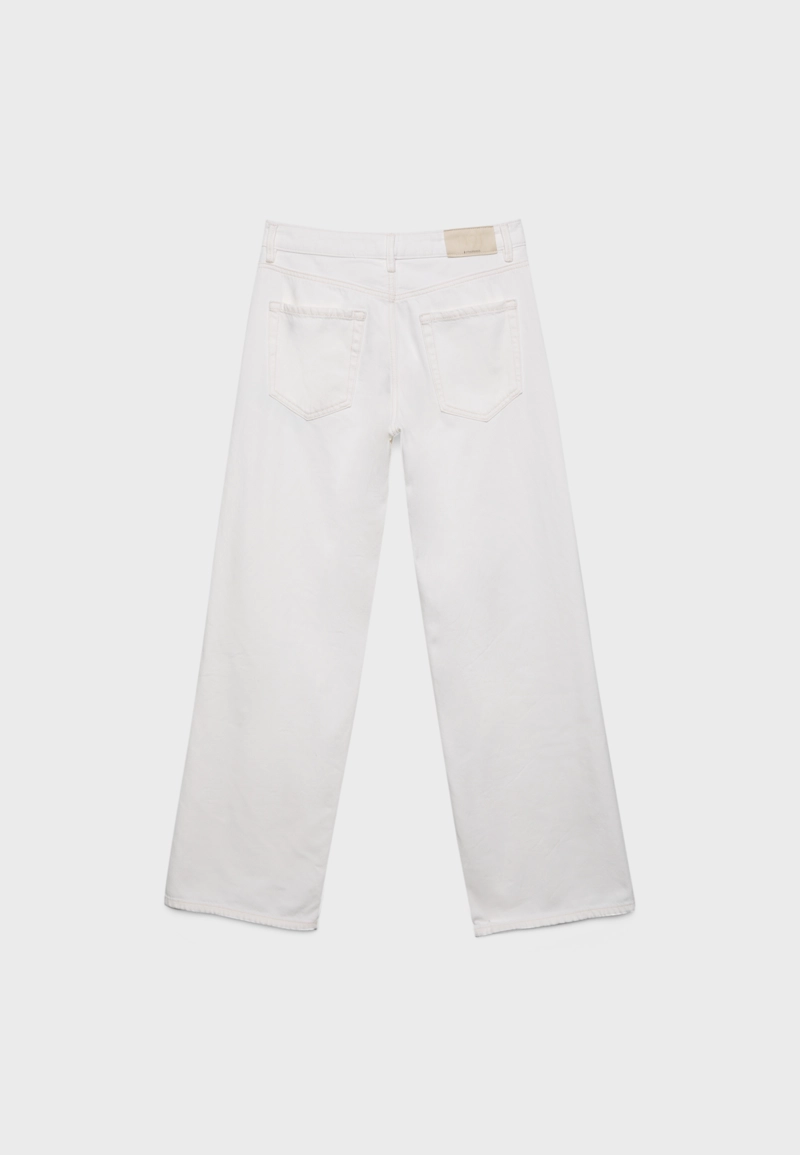 Джинсы D91 из твила с низкой посадкой и широкими штанинами