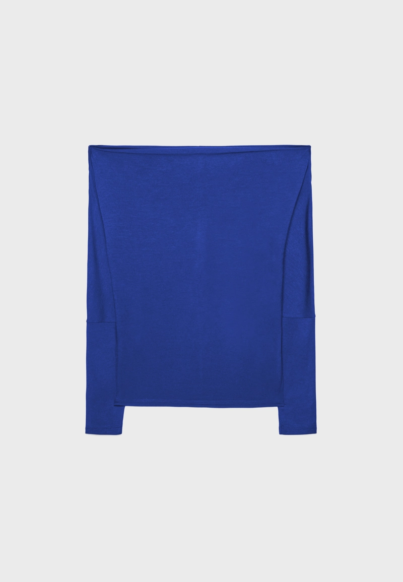 Асимметричная футболка из модала