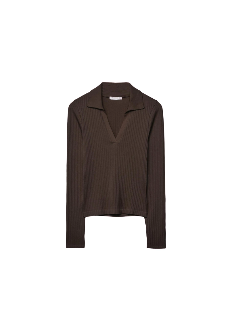 Бесшовная футболка-поло