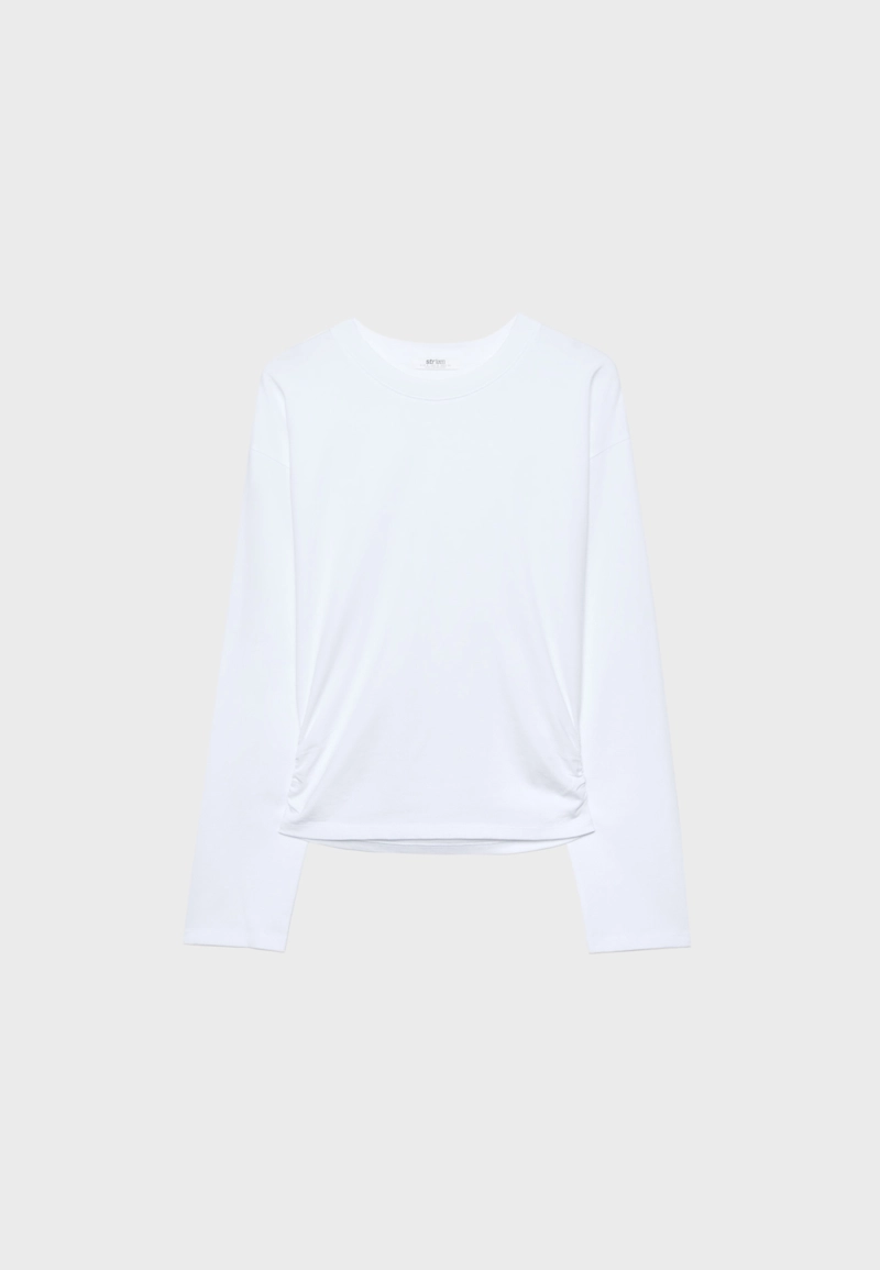 Лонгслив с драпировкой