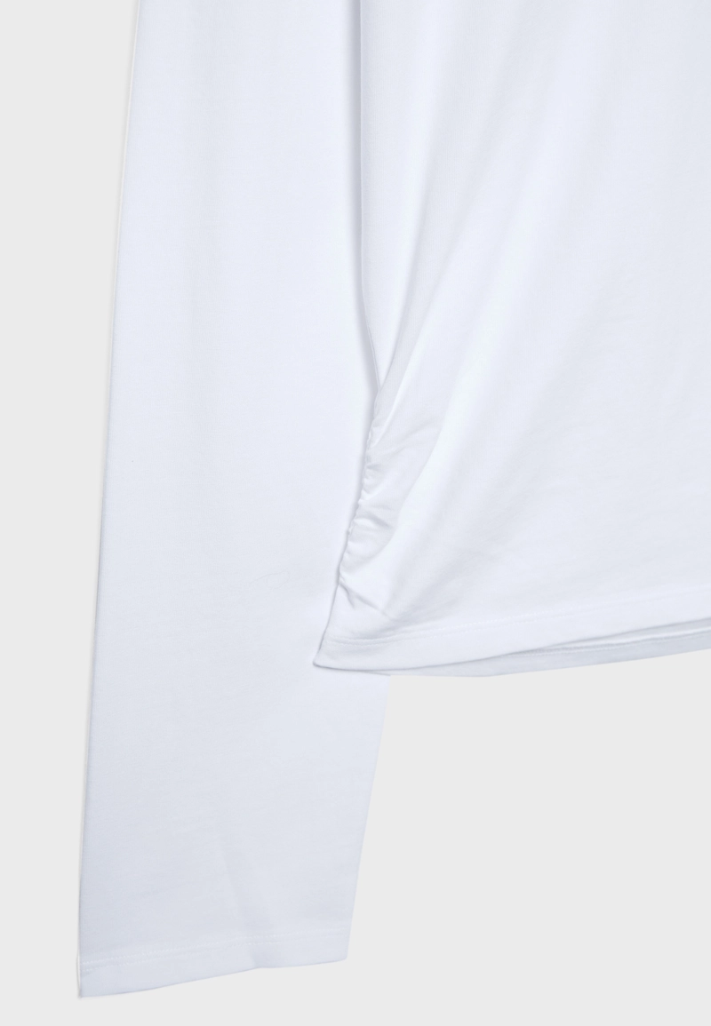 Лонгслив с драпировкой