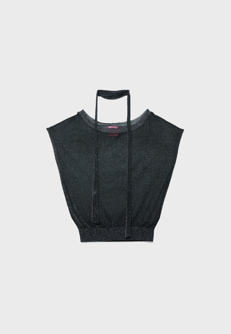 Трикотажный свитер с металлической нитью one dilemma