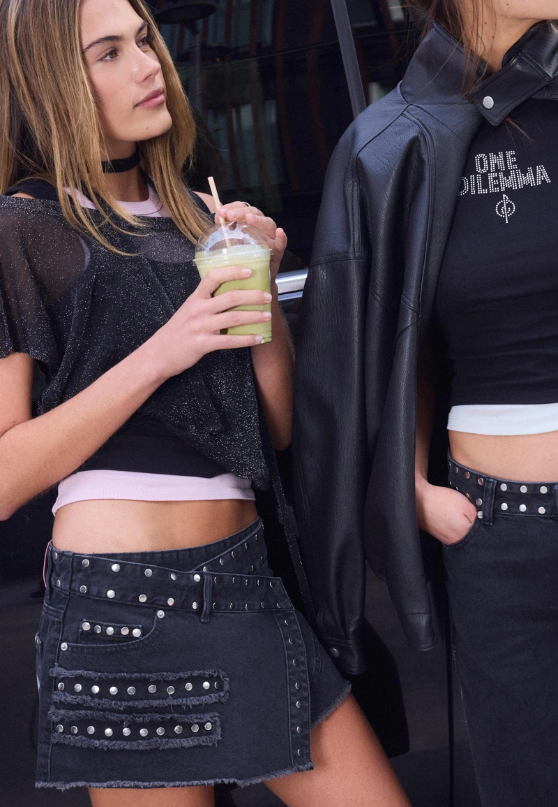 Трикотажный свитер с металлической нитью one dilemma