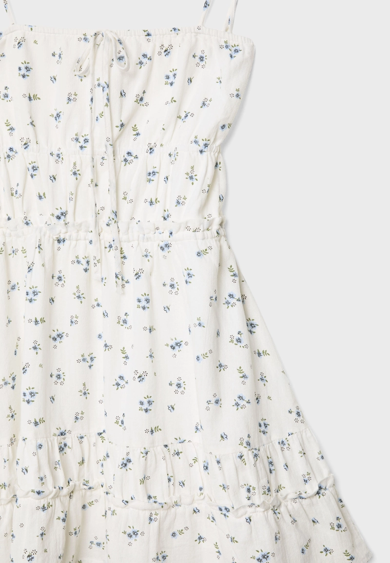 Платье на бретельках с принтом