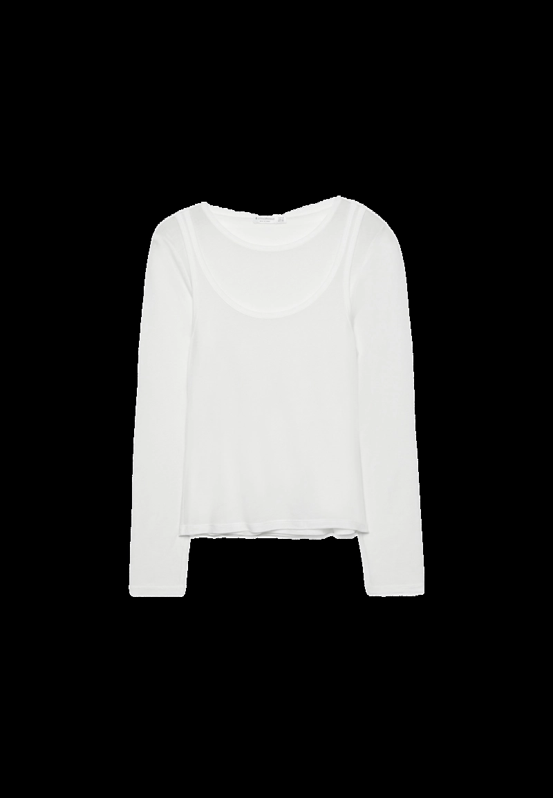 Футболка из экоцелла с эффектом двойного изделия