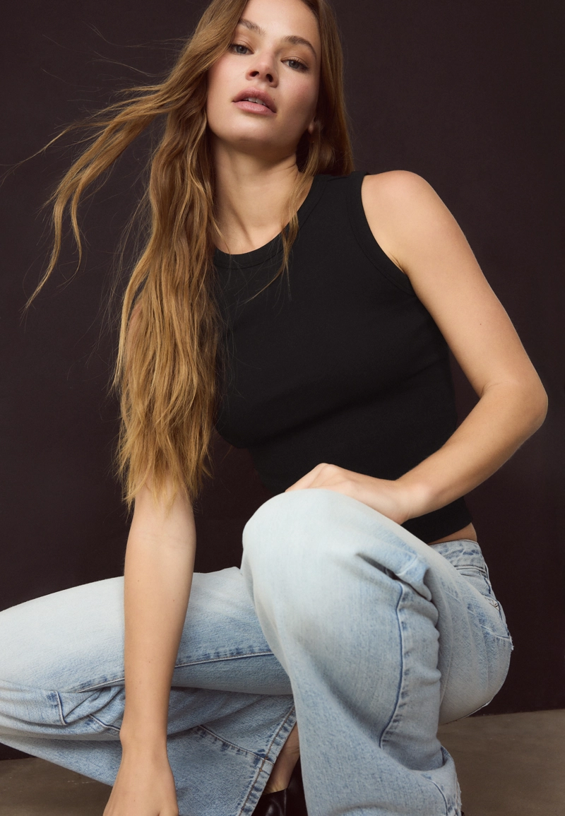 Базовый облегающий топ