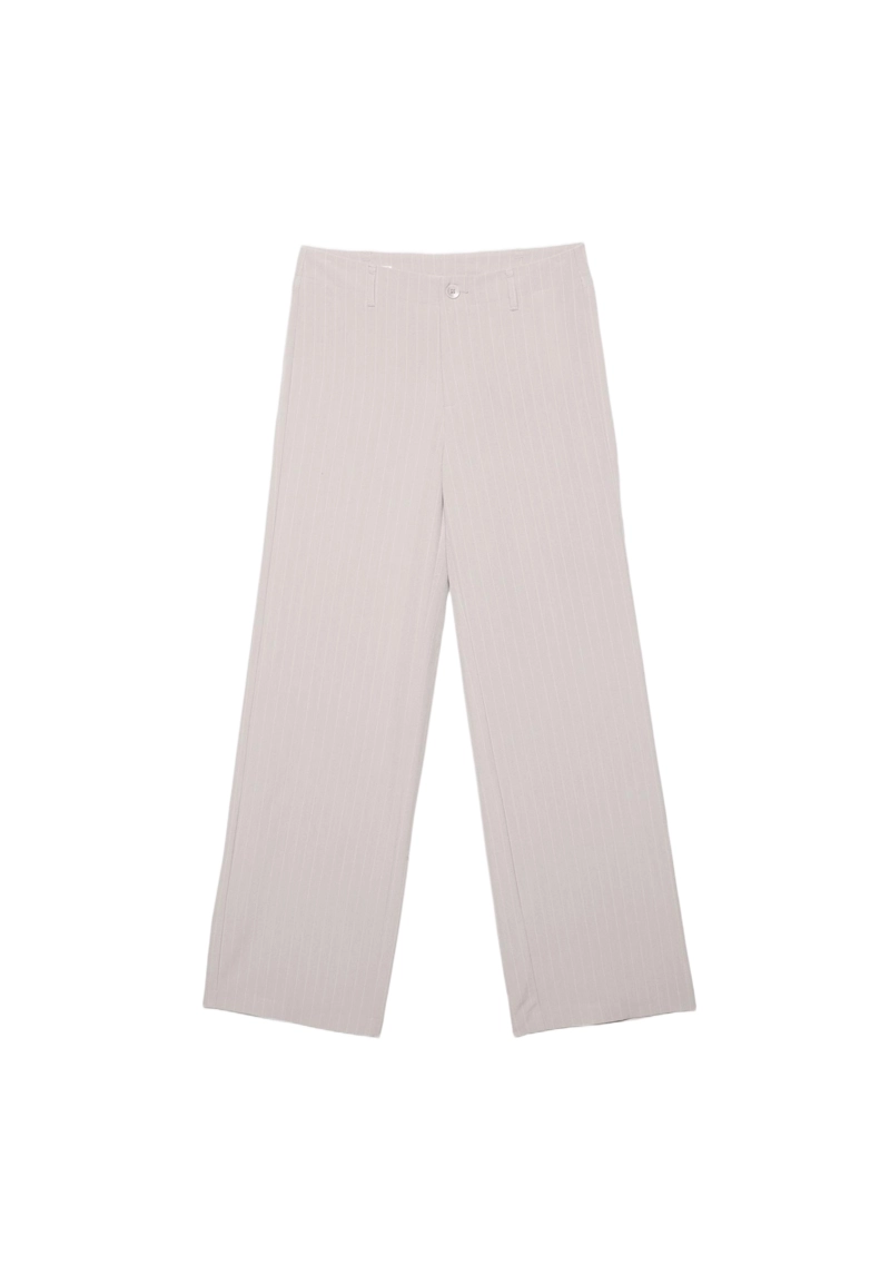 Классические зауженные брюки в полоску