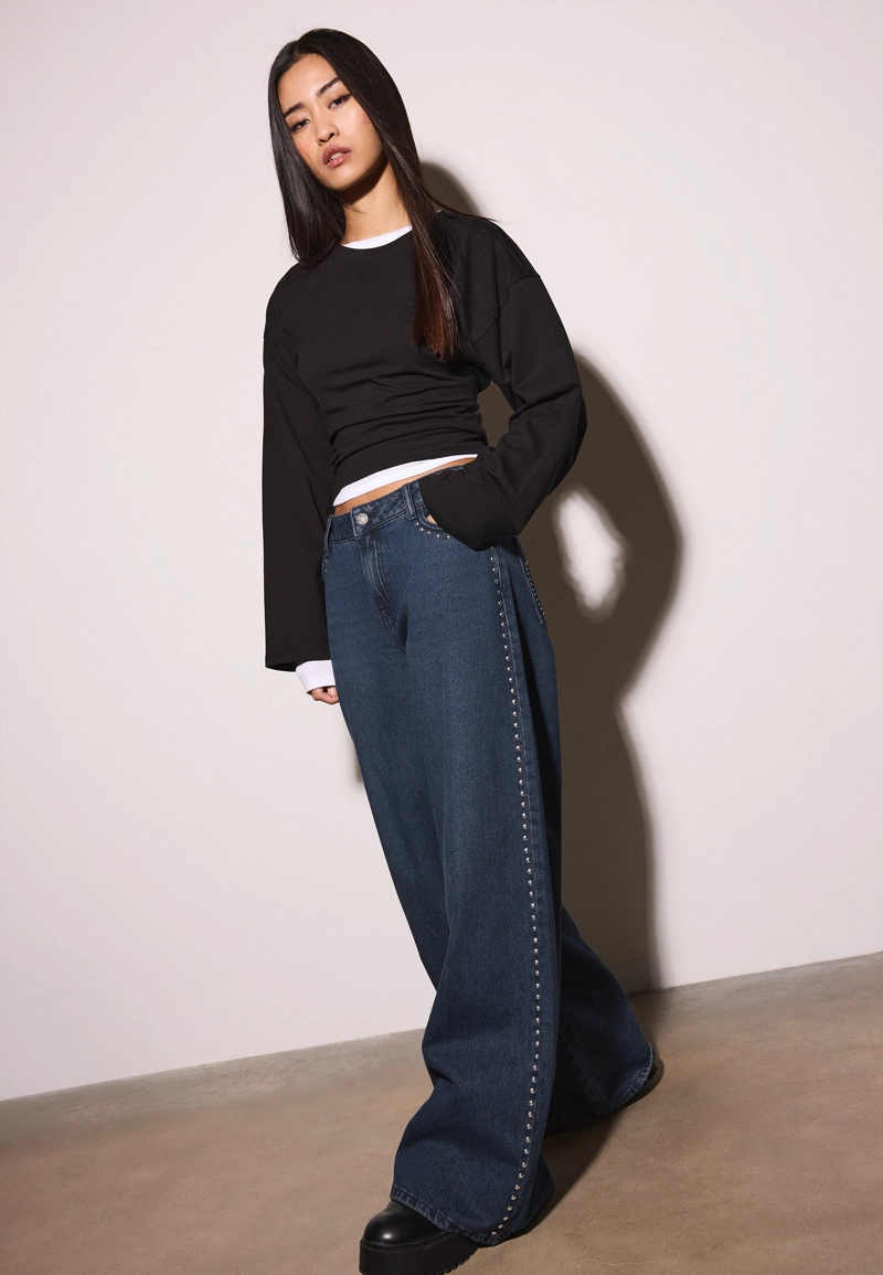 Футболка с рукавами в стиле кимоно