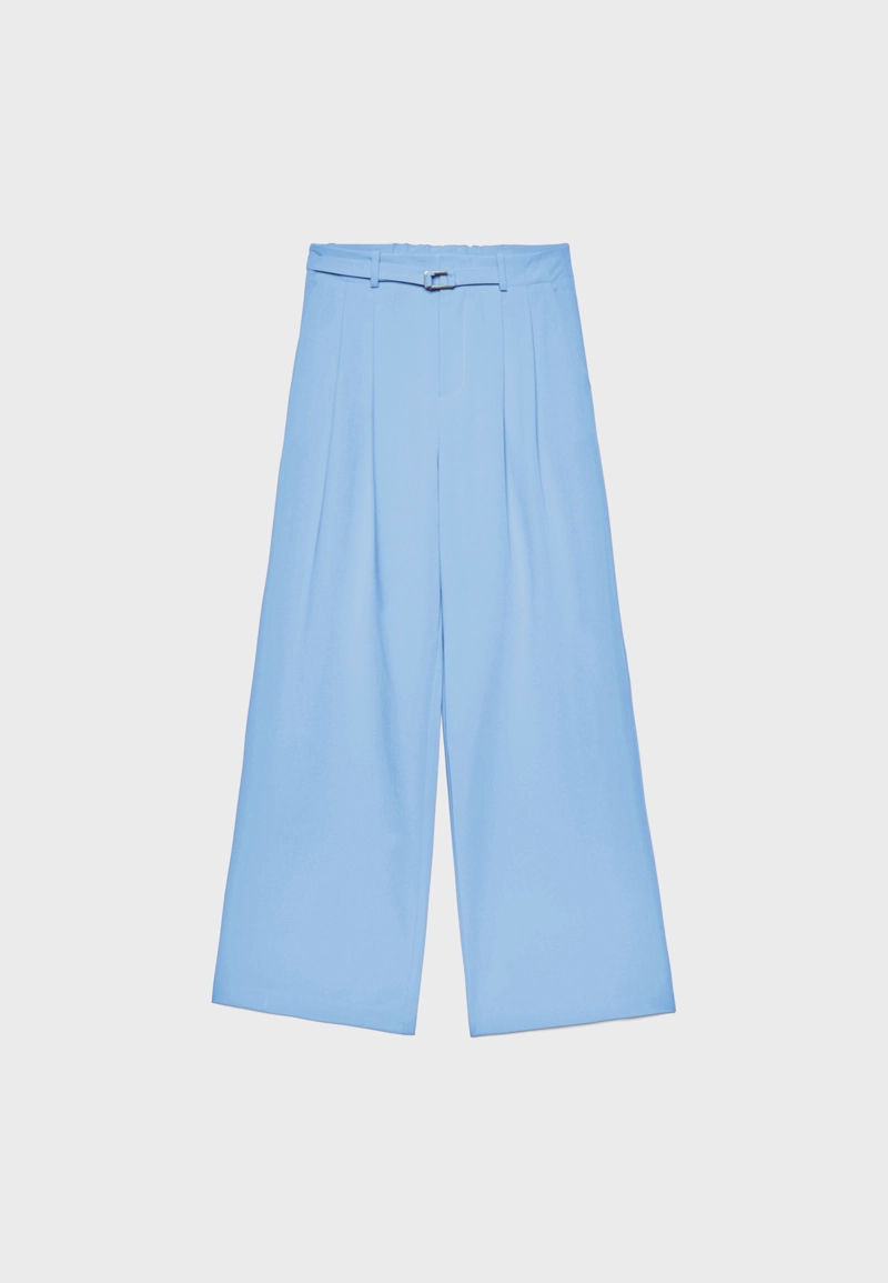 Широкие брюки с пряжкой