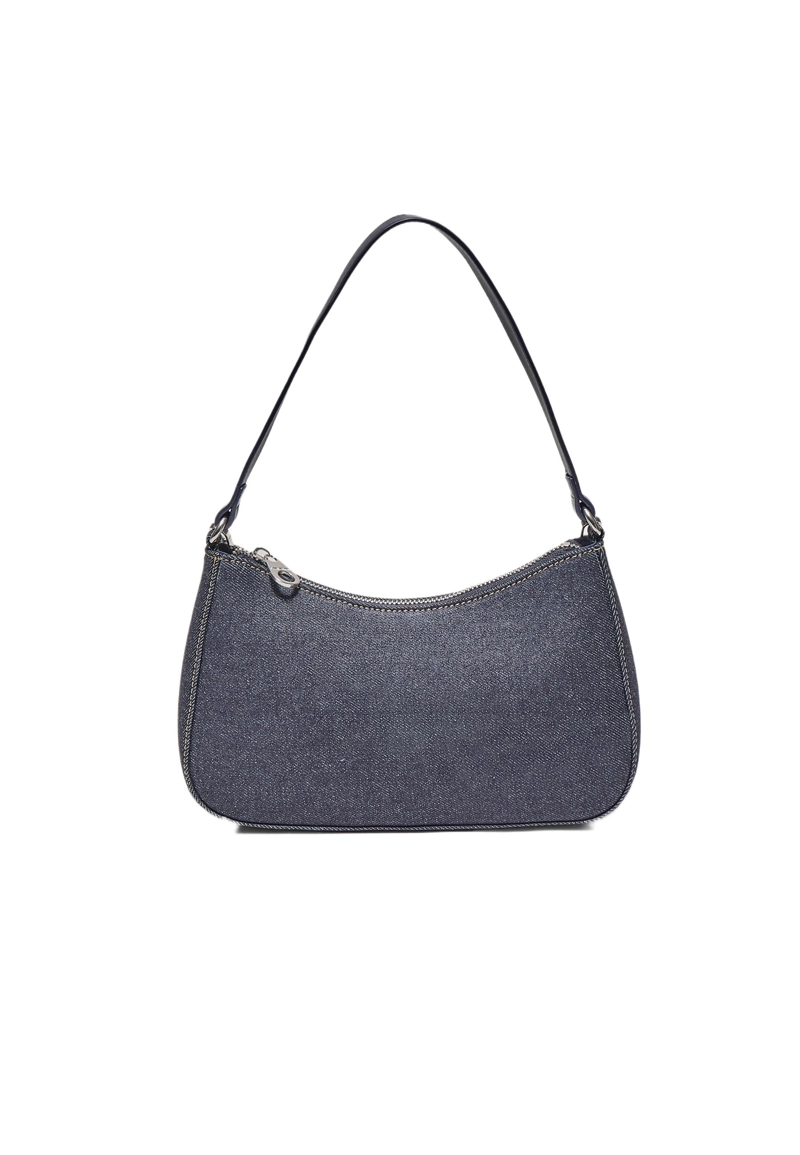 Джинсовая сумка-полумесяц