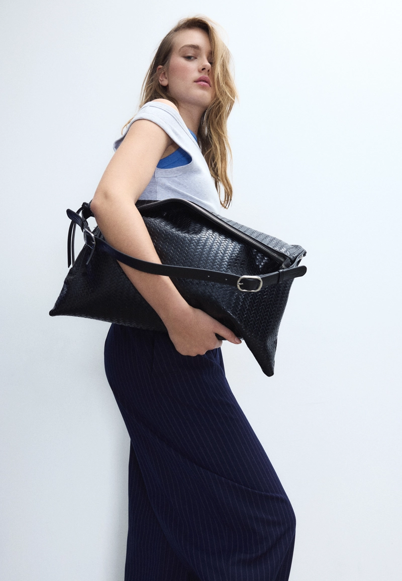 Мягкая сумка на плечо на молнии