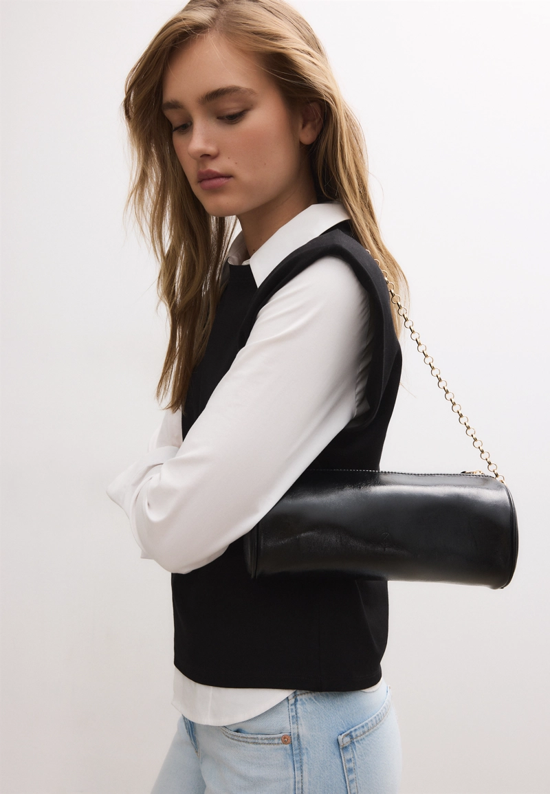 Сумка на плечо с ремешком-цепочкой