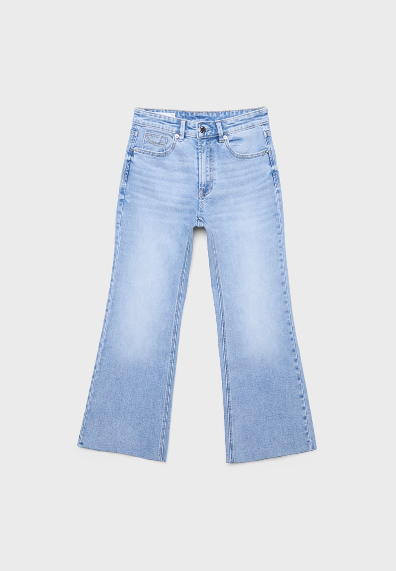 Укороченные джинсы клеш D78