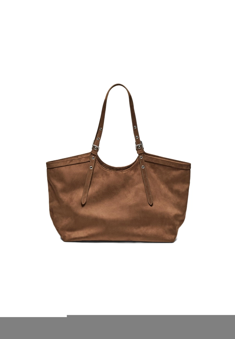 Сумка-шопер с мини-пряжками