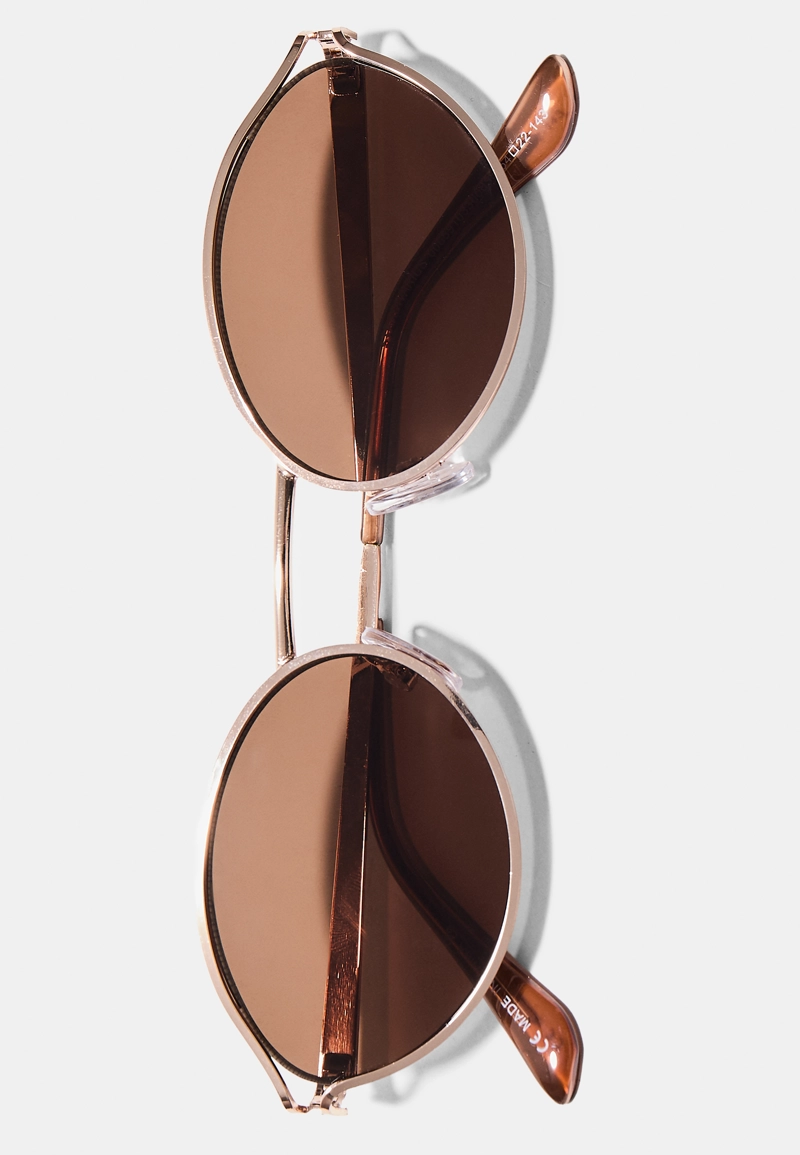 Круглые металлические очки