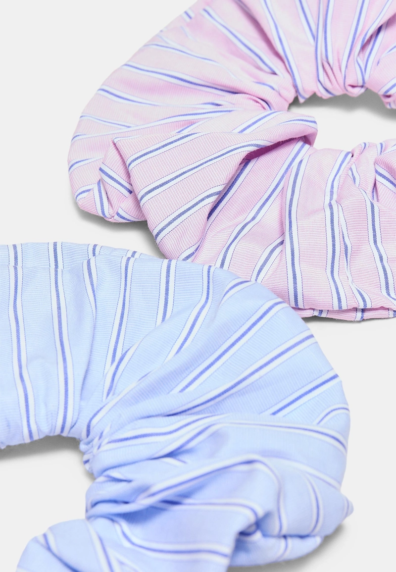 Набор из 2 резинок для волос в полоску