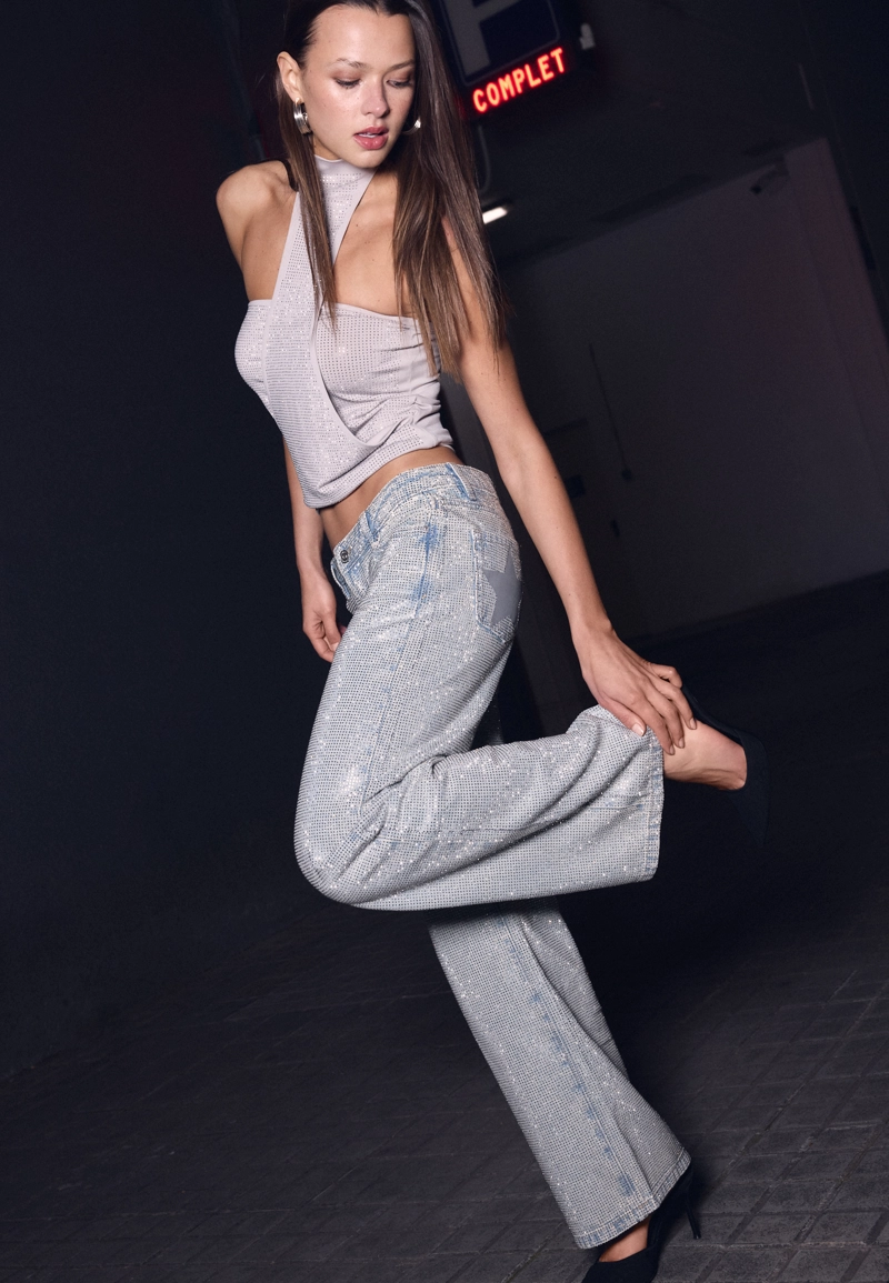 Футболка с блеском one dilemma на завязках