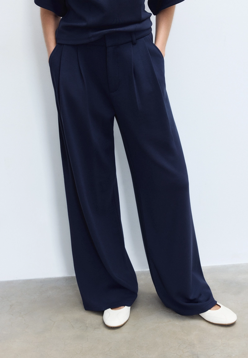 Брюки классические из мягкой ткани