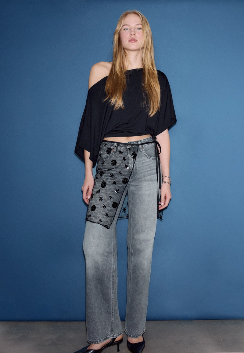 Базовая футболка с рукавами «летучая мышь»