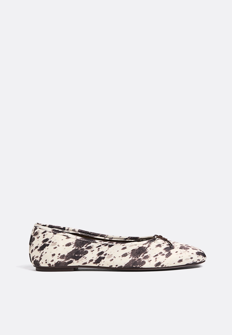 Балетки с анималистическим принтом