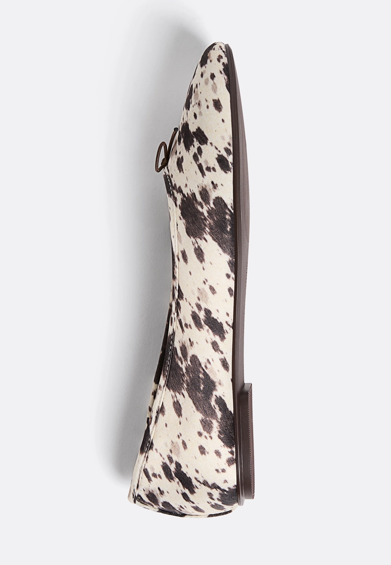 Балетки с анималистическим принтом