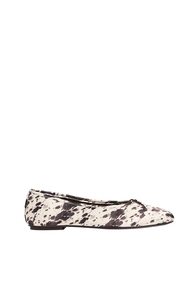 Балетки с анималистическим принтом