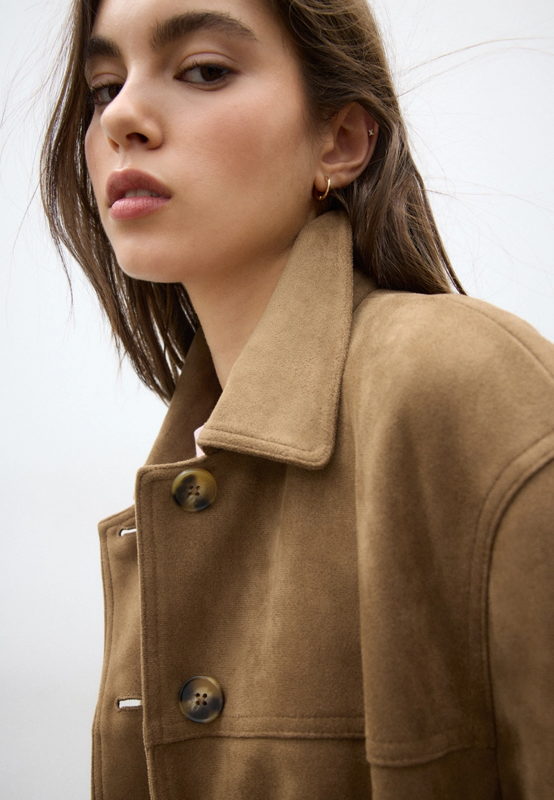 Куртка из искусственной замши